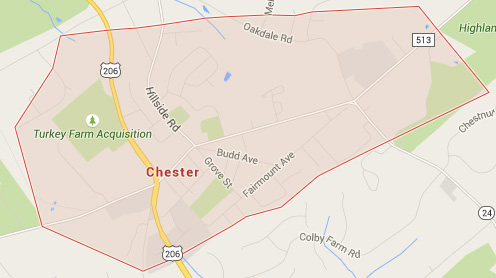 chester nj map