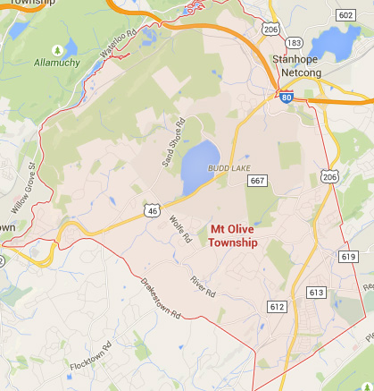 mount olive nj map